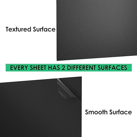 ABS Plastic Sheet 1/16" x 16" x 12", 2 Pack Black Rigid Thermoplastic Board for Crafts, DIY Projects, Dual-Surface (Textured & Smooth)