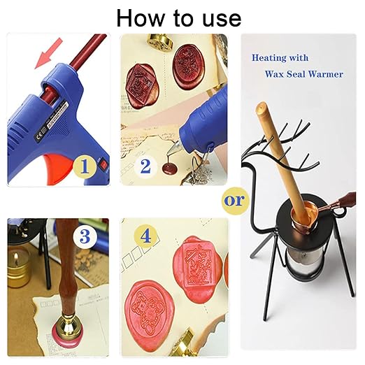 Wax Seal Stick, Ioggtser 30PCS Mini Glue Gun Wax Seal Stick for Wax Seal Stamp, Sealing Wax Sticks for Wedding Invitations, Cards, Envelopes (Black)