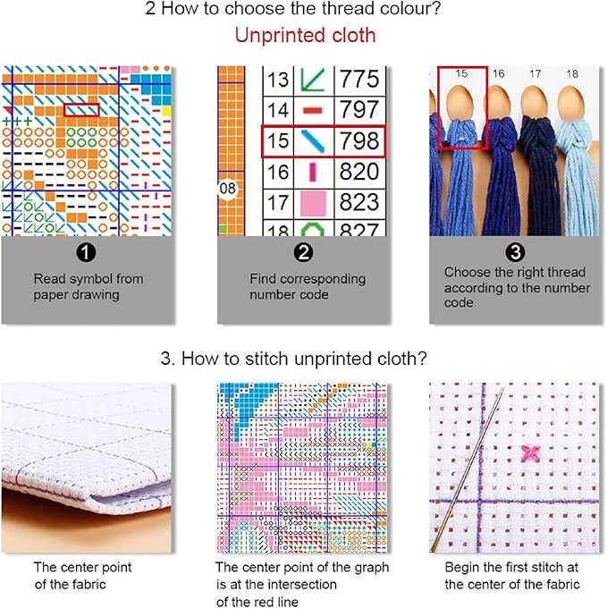 Foxdiviy Stamped Cross Stitch Kits for Beginners Full Range of Cross Stitching 11 CT Printed Cross Stitch Kits for Kids Adults Cross Stitch Patterns Needlepoint Kits-Lovers Walk 16x20 inch