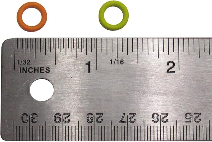 (100 Pack) Soft Stitch Ring Markers, Orange & Yellow (Small Size for Needle Sizes 0-8, for Knitting/Crochet/etc)