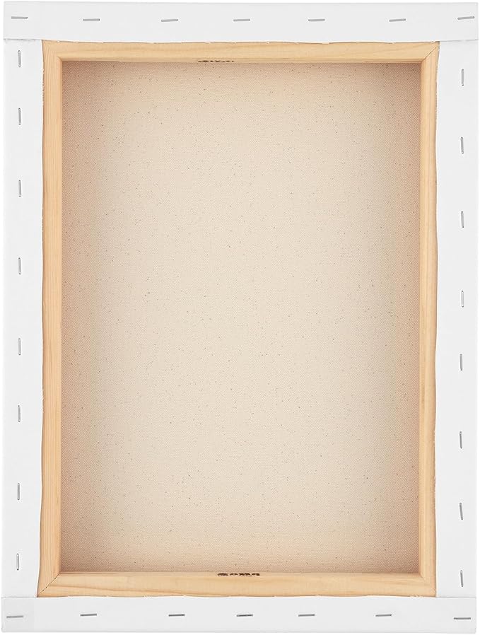 SoHo Urban Artist, 8x10 Heavyweight Stretched Cotton Canvas for Painting - 1.5" Deep- 3 Pack, Triple Primed, 100% Cotton Canvas, Archival, Universal Primed for Oil, Acrylic, Alkyd, Mixed Media