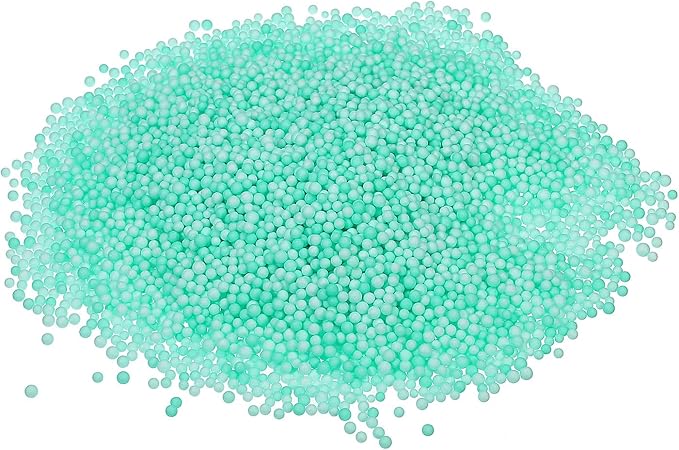MECCANIXITY Foam Beads Foam Balls 2-3mm for Wedding and Party Decorations, Tiny Packing Balls, Arts DIY Crafts Supplies (Green,1 Pack Approx 8000pcs)