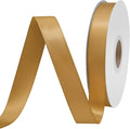 Old Gold Satin Ribbon 3/4" X 50 Yards Solid Color Double Faced Ribbons Perfect for Crafts Wedding Decor Bow Making Arts Sewing and More