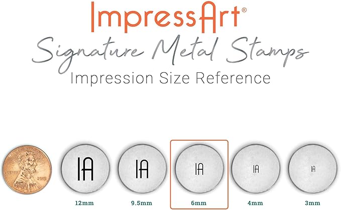 ImpressArt - Rainbow Metal Punch, Nature Steel Stamping & Handmade Jewelry Making Tools (6mm)