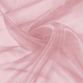 VACVELT Sheer Organza Fabric by The Yard, 60 Inch Wide Rose Gold Organza Fabric Bolt Bridal Sheer Tulle Fabric, Silk Organza Fabric Roll for Wedding Party Decorations Backdrop Curtain (10 Yards)