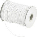 MECCANIXITY Waxed Cord 1mm Waxed Polyester Cord 175 Yard Wax String for Bracelet Making,Necklaces, Beading,Jewelry Making and DIY Crafts(White)