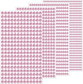 1799 Pcs 4 Sheets Rhinestone Stickers 3/4/5/6 mm Self Adhesive Rhinestones Gems for Face Eyes Makeup Hair Body (pink-3/4/5/6mm)