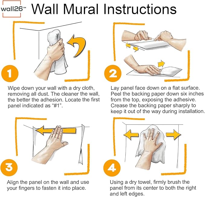 wall26 Starry Night by Vincent Van Gogh Dutch Impressionism 20th Century Artist Peel and Stick Large Wall Mural, Removable Wallpaper, Home Decor - 108x168 inches