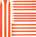 Minatee 18 Pieces Non-scratch Plastic Scraper Tool Multi-purpose Carbon Fiber Pen-shaped Plastic Scraper for Cleaning Small and Narrow Space(Orange)