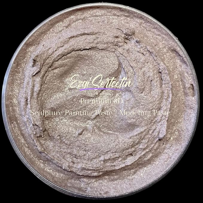 3D Sculpture Painting Paste|Texture Paste|Decorative Plaster|Ready to Use|Unique Metallic Pearl and Neon Colors|Ideal for Artwork|Stencil|Flowers|Texture and Art Relief|6 oz (Mulberry)