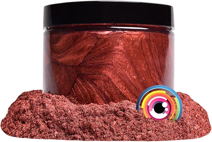Eye Candy Pigments Premium Copper Mica Powder - Shu Copper (50gr) - for Epoxy, Resin, Soap, Paint, Woodworking, Acrylic Pouring, Bath Bombs, Fishing Lures - DIY Arts and Crafts Additive