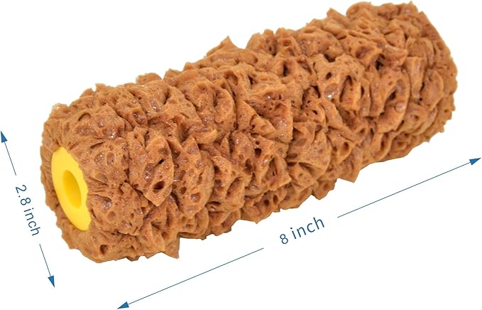 Hanroy Sponge Paint Roller 8" for Texture Painting Decorators Brush Tool, Fast and Easy Pattern Art Sponge Roller for Home Wall(RM498KC-8)