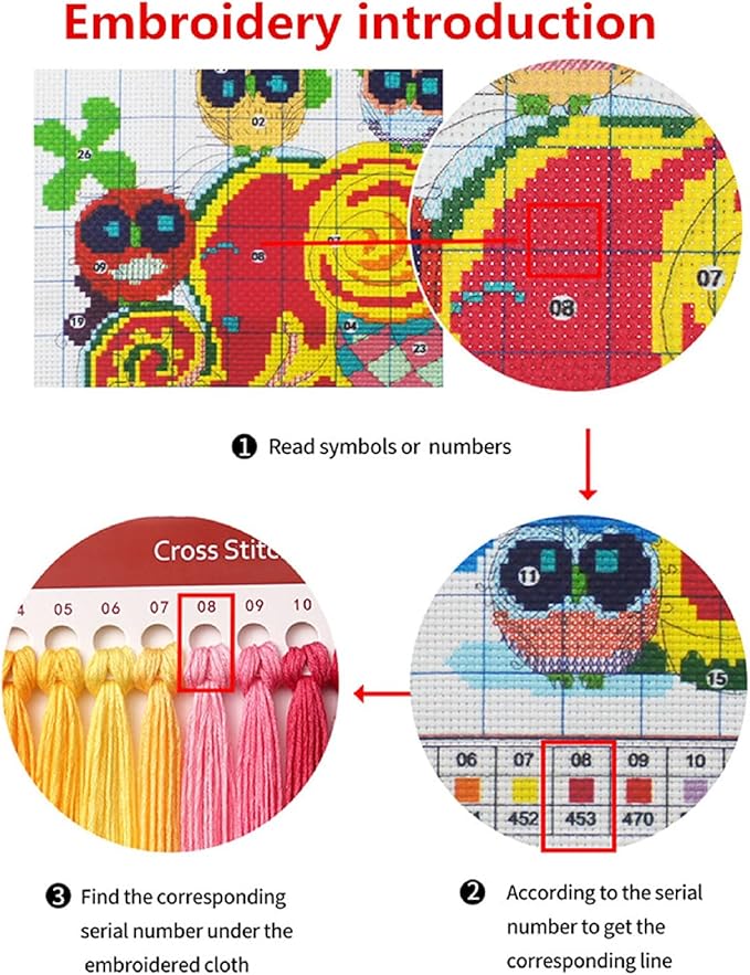 Joyhoor Cross Stitch Kits for Beginners Stamped Cross-Stitch Supplies Needlework preprint Embroidery Kits for Adults DIY Needlepoint Kits Embroidery Patterns 11CT-Sunrise Couple Steed 18x18 inchs