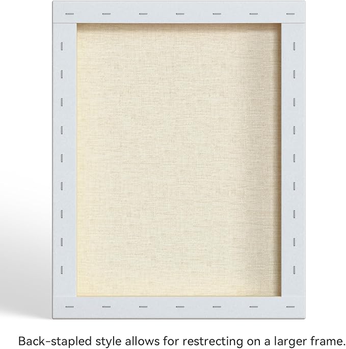 PHOENIX 16x20 Inch 2 Pack Gallery Canvas - 1.5 in Thick Large Canvases for Painting - Deep Edge 100% Cotton 11 Oz. Gesso Primed White Blank Professional Canvas Oil & Acrylic Paints