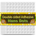 Piteno® 500Pcs Double Sided Adhesive Dots, 0.4" Clear Removable Adhesive Mounting Putty, Waterproof No Trace Dots Adhesive Putty for Poster Picture Festival Decoration Museum (10mm)