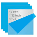4PCS 12"x12"x1/32 Stainless Steel Metal Plates for Magnetic Mount Board Wall 20GA(0.80MM) 430 Stainless Steel Shim Stock Plates for Crafting, Kitchen, Office