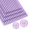 52pcs Lilac Purple Wax Sealing Sticks, Andotopee Glue Gun Wax Seal Sticks for Wax Seal Stamp, Premium Sealing Wax for Envelope Seal Wedding Invitation Craft Adhesive, Great Gift Ideas (Mini Size)