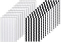 VIPbuy 2244 Count Photo Mounting Corner Stickers Self Adhesive for Scrapbooking Photo Album Diary DIY Craft, 22 Sheets (Black & Clear)