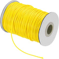 MECCANIXITY Waxed Cord 1.5mm Waxed Thread 87 Yard Wax String Leather Cord for Bracelet Making, Necklaces, Beading, Jewelry Making and DIY Crafts(Golden Yellow)
