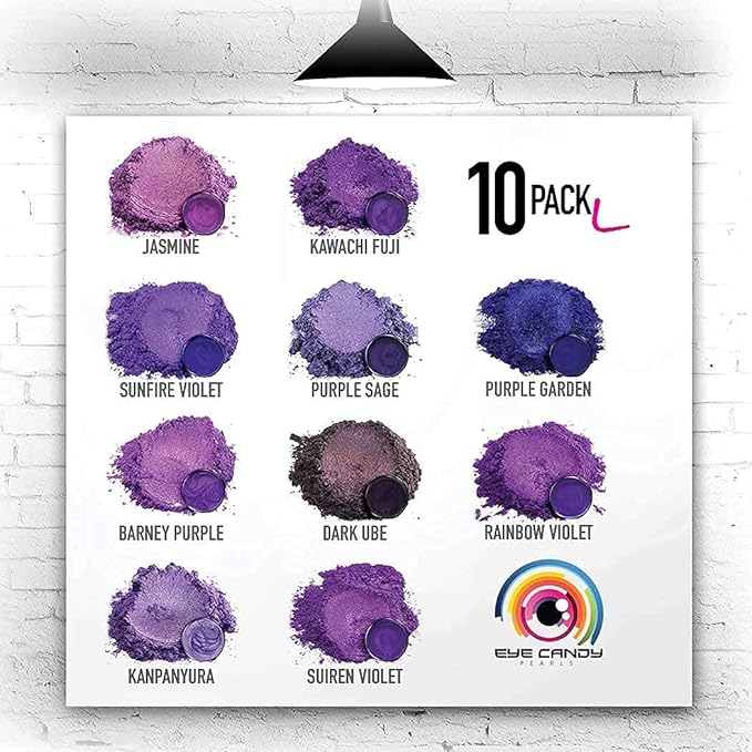 Eye Candy Pigments Premium Purple Mica Powder - Persian Purple (25gr) - for Epoxy, Resin, Soap, Paint, Woodworking, Acrylic Pouring, Bath Bombs, Fishing Lures - DIY Arts and Crafts Additive