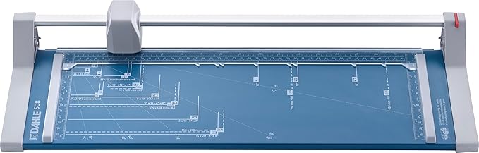 Dahle 508 Personal Rotary Trimmer, 18" Cut Length, 5 Sheet Capacity, Self-Sharpening, Automatic Clamp, German Engineered Paper Cutter