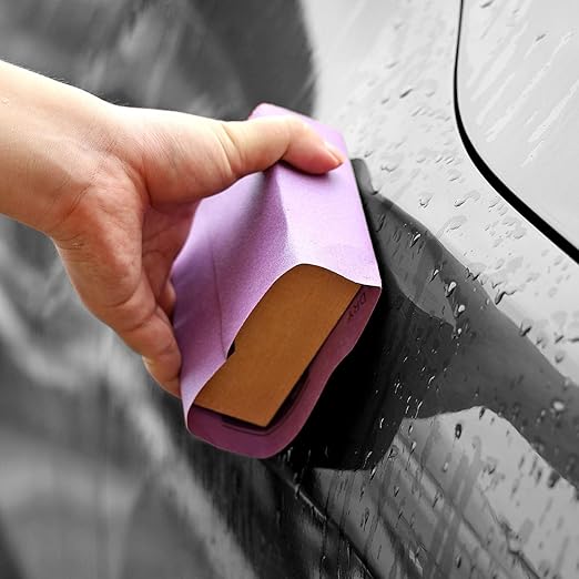 Sandpaper 400 Grit 20 PCS, Wet Dry Sanding Sheets 9 x 11 Inch, Purple Alumina Abrasive Sand Paper for Wood, Metal, Drywall, Resin, Automotive Sanding, Polishing, Grinding, by POLIWELL