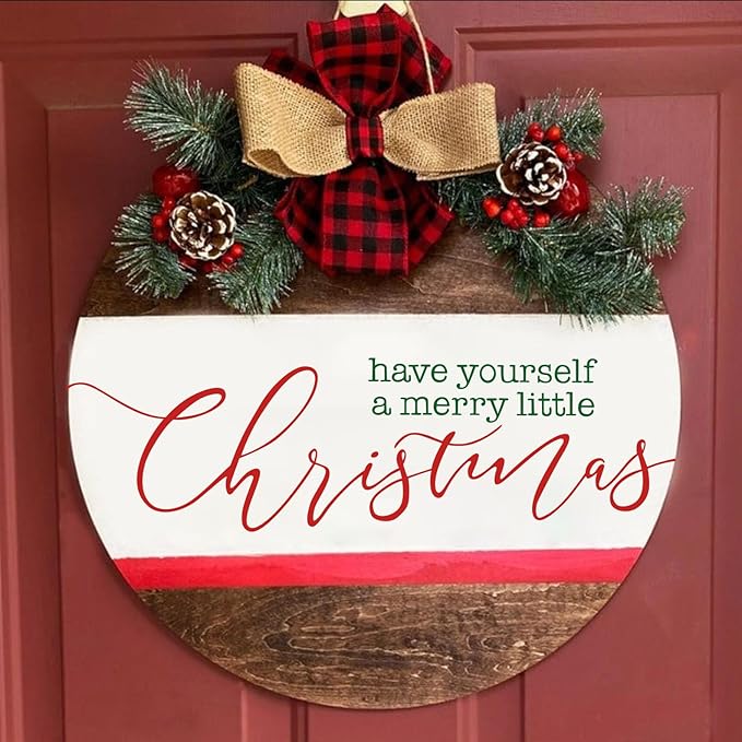Christmas Stencils for Painting on Wood 12” Large Christmas Doormat Stencils Reusable Holiday Stencil for Crafts Door Mats Canvas Window Decor