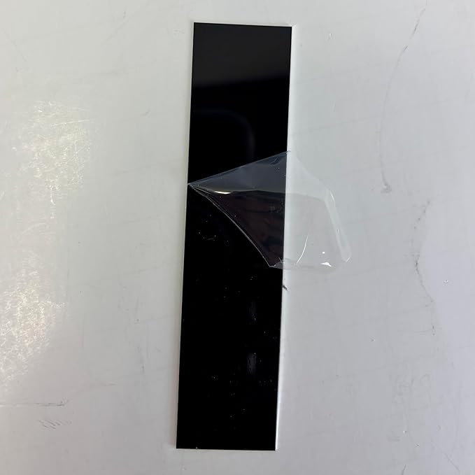 Blank Metal Plates for Laser Engraving - 4 Pack | Aluminum Sheets 0.020" Thick | CO2, Diode, Fiber Laser Compatible | Multiple Sizes & Colors (Black (engraves gold), 6.25x8.25 inch)