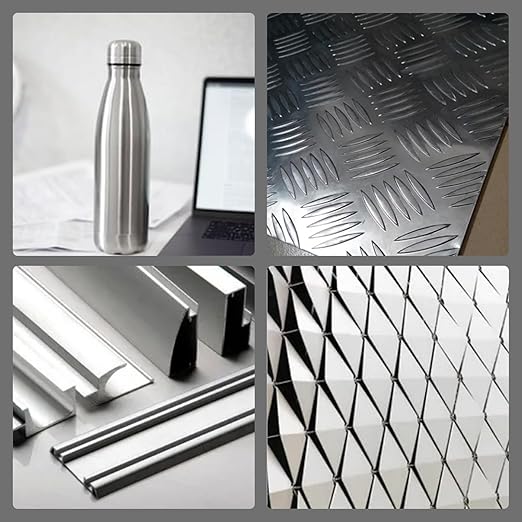 6061 T651 Aluminum Sheet Metal 12" x 16" x 1/16" (0.06") Rectangle Metal Plate Covered with Protective Film, 1.5mm Flat Aluminum Plate for Crafting and Industry