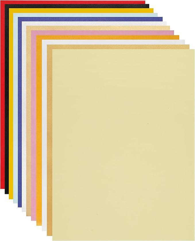 Quotidian White Flat US Letter Translucent Vellum Paper Printable Sheets 8.5" x 11" (21.6 x 27.9cm) Pack of 50 - Sketching Drawing Drafting Tracing