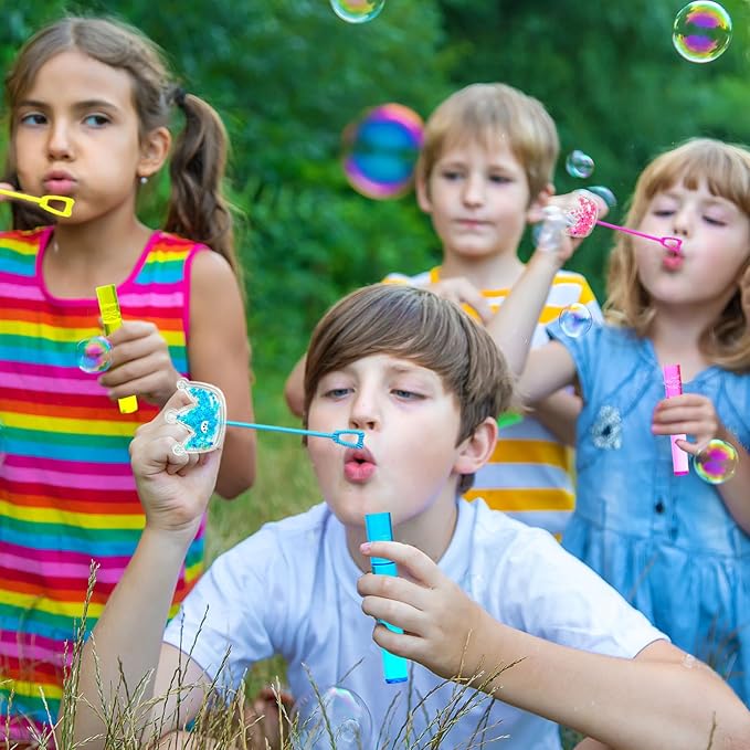 Princess Party Favors,24Pcs Glitter Crown Bubble Wands for Kids,Bling Crown Bubble Wand for Princess Birthday Party Supplies,Classroom Prizes Pinata Goodie Bag Stuffers Gift