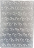 NZJ Happy Birhtday Baby Footprint Trolley Plastic Embossing Folders for Card Making Scrapbooking and Other Paper Crafts (2)