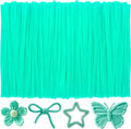 Lake Green Pipe Cleaners Craft,Creative Craft Pipe Cleaners for Flower Making,Chenille Stems Crafting Pipe Cleaners Artificial Flowers,Craft Supplies for Home Festivals DIY,Toys for Girls 8-10