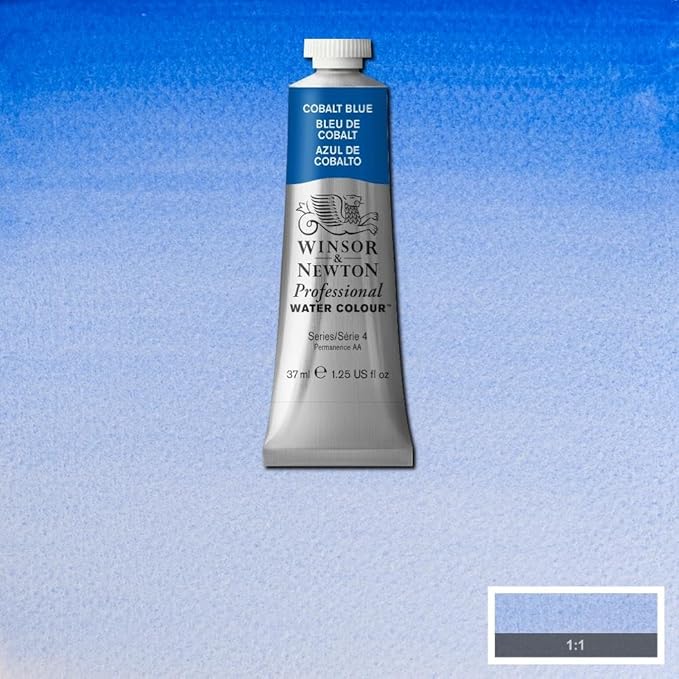 Winsor & Newton Professional Water Colour Paint, 1.25-oz Tube, Cobalt Blue