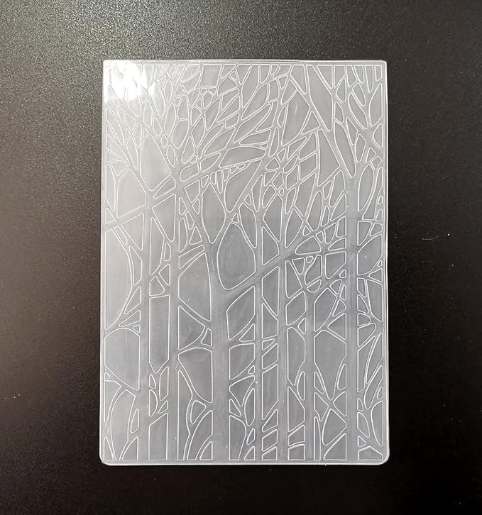NZJ Merry Christmas Forest Tree Plastic Embossing Folders for Card Making Scrapbooking and Other Paper Crafts (3)