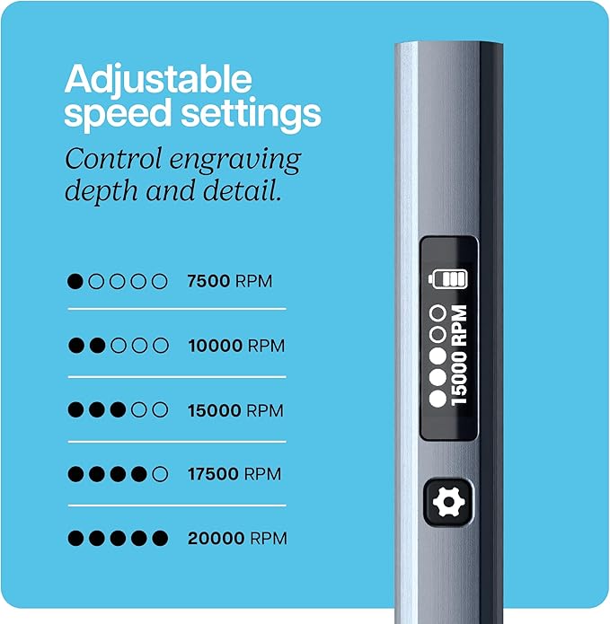 EtchMate Engraving Pen for Metal, Wood, Glass, Plastic & All Materials - Engraver Pen Tool - Teen Boy Gifts - Unique Gifts for Women, Teenage Girl - Cool Christmas Gift Ideas - Craft Kits for Adults