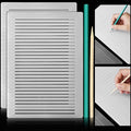 2 Packs Plastic Straight Line Stencil Template for Journaling Spacing Line Lettering Guide 11 Inch Scale Writing Ruler Envelope Addressing Template with Bamboo Stick and 2B Pencil for Paper Card Aids