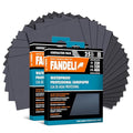 Fandeli | Waterproof Sandpaper | Assorted Grits (220, 320, 400) | 50 Sheets of 23 x 28 cm | Waterproof Car Sandpaper | Sanding Paint | Sanding Varnish