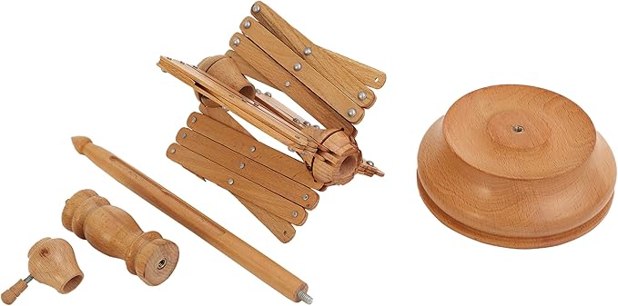 Handcrafted Wooden Table Top Yarn Swift – Beechwood Umbrella Swift for Knitting & Crocheting – Premium Yarn Winder Tool for Crafters & Fiber Artists – Smooth & Durable Design