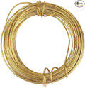 Picture Hanging Brass Wire 20 Feet Braided Picture Wire Multi-Stranded Metal Wire for Artwork, Mirrors, Clocks, Golden