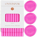 Rose Wax Seal Sticks, ONWINPOR 20pcs Glue Gun Wax Sealing Sticks for Waxseal Stamp, Mini Sealingwaxsticks Suit for 0.28''Glue Gun (Rose Red)