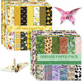 Origami Paper Kit Dobule Sided 100 Sheets 100 Colors 6 Inch Japanese Chiyo Square Easy Fold Arts Crafts DIY Handwork Origami Papers Beginner Animal Fur Bee