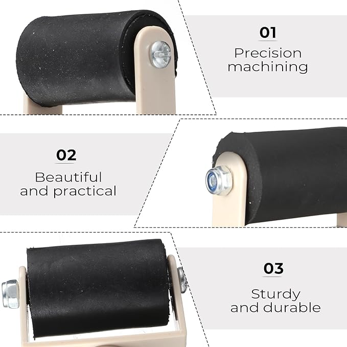 15 Pcs Rubber Brayer Roller Bulk, Small Printmaking Brayer Rollers 1.97 Inch Versatile Plastic Relief Printing Roller for DIY Art Crafting, Oil Painting, Ink Stamping Gluing Tools