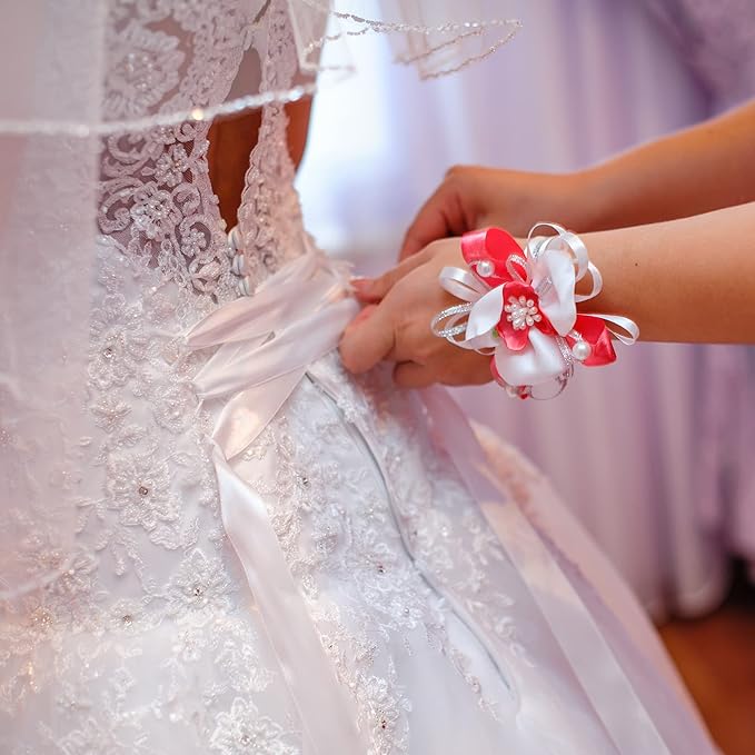 LIUYAXI White Satin Ribbon, Double Faced 1/2" X Continuous 25 Yards Ribbons Perfect for Gift Wrapping Bows Bouquet Wedding Craft and More