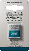Winsor & Newton Professional Water Colour Paint, Half Pan, Aqua Green