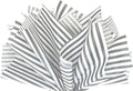 Flexicore Packaging Gray Pin Stripe Print Gift Wrap Tissue Paper Size: 15 Inch X 20 Inch | Count: 50 Sheets | Color: Gray Pin Stripe