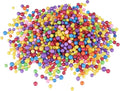 MECCANIXITY Foam Beads Foam Balls 4-6mm for Wedding and Party Decorations, Tiny Packing Balls, Arts DIY Crafts Supplies (Multicolored,1 Pack Approx 5000pcs)