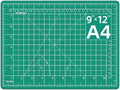 DIYSELF Cutting Mat - 9in12in, A4 Size, Double-Sided, Rotating Mat for Crafts, Sewing, Quilting & More