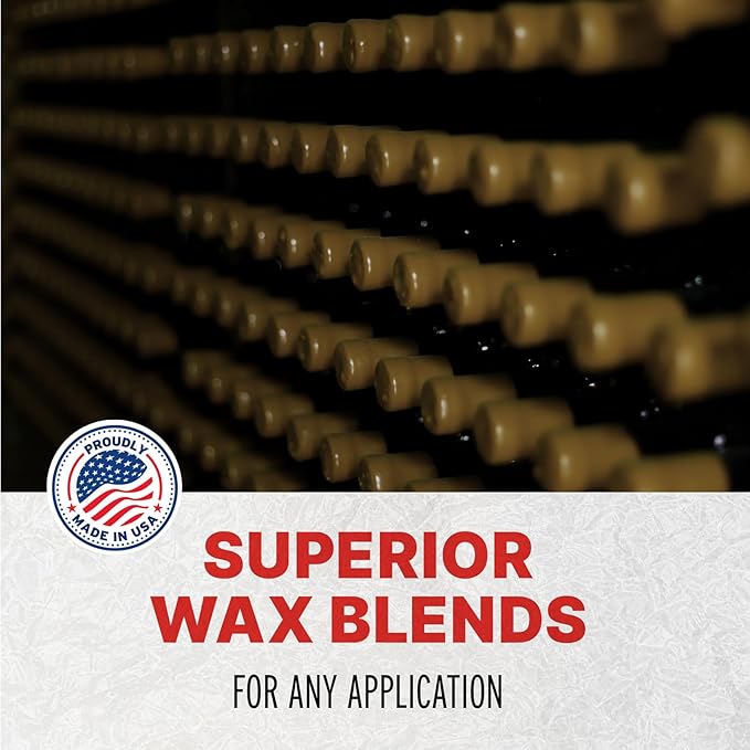 Blended Waxes, Inc. Bottle Sealing Wax, Pastille Wax Seal Beads For Wine, Beer, and Liquor Bottle Sealing, Seals Between 25-30 Bottles, 1 lb, Granite Pearl