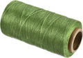 MECCANIXITY Waxed Thread,284 Yard 0.8mm 150D Flat Wax Thread Polyester Waxed String for Leather Sewing Hand Weaving Book Binding Home Decoration,Deep Green
